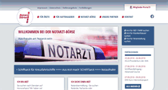 Desktop Screenshot of notarzt-boerse.de